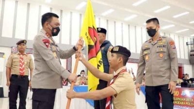 Kapoldasu Lepas Keberangkatan Duta Saka Bhayangkara Ikuti Pertikara Nasional