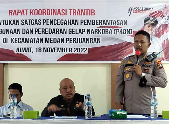 Kecamatan Medan Perjuangan Gelar Rakor Pembentukan Satgas P4GN