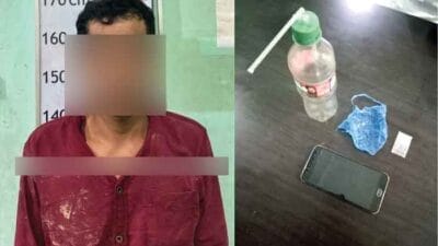 Lagi Duduk di Bawah Pohon Tunggu Pembeli, Diamankan Satres Narkoba Polres Langkat