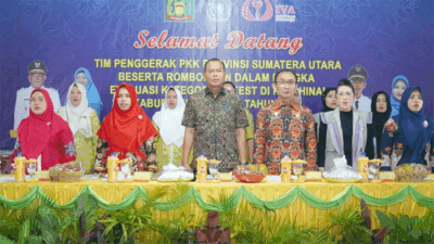 Plh Bupati Langkat Sambut Kedatangan Tim Evaluasi PKK Sumut