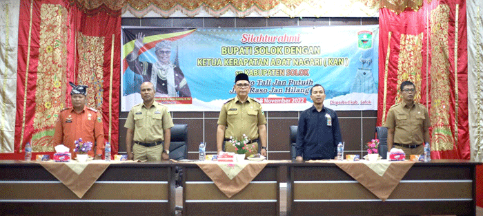 Terobosan Penyelesaian Kasus Perdata Tanah, Bupati Epyardi Dialog Bersama Ketua KAN se-Kabupaten Solok