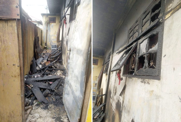 Usman Laporkan Pembakaran Rumahnya ke Polres Langkat