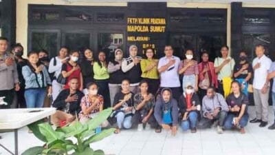 22 Mahasiswa Asal Papua Ikut Vaksinasi di Polda Sumut