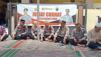 Polsek Medan Timur Gelar Jumat Curhat Untuk Dekatkan Diri ke Masyarakat