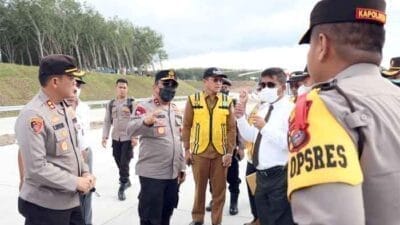 Jelang Nataru, Kapoldasu Tinjau Tol Sinaksak-Dolok Merawan