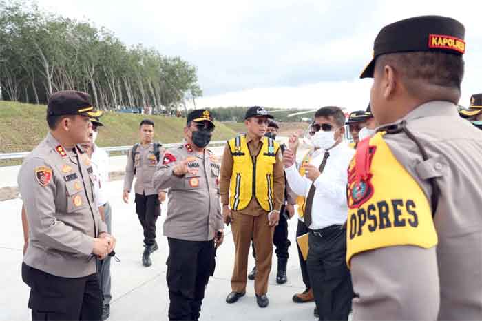 Jelang Nataru, Kapoldasu Tinjau Tol Sinaksak-Dolok Merawan