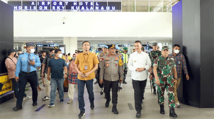 Kapoldasu, Wagubsu, Pangdam Cek Bandara Kualanamu Pastikan Pengamanan Berjalan Lancar Selama Nataru