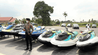 Poldasu Sita Jetski, Speedboat dan Kapal Milik Apin BK
