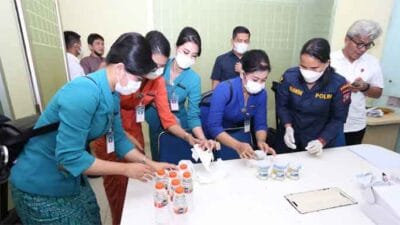 Jelang Nataru, Poldasu Laksanakan Tes Urine di Bandar Udara Internasional Kualanamu