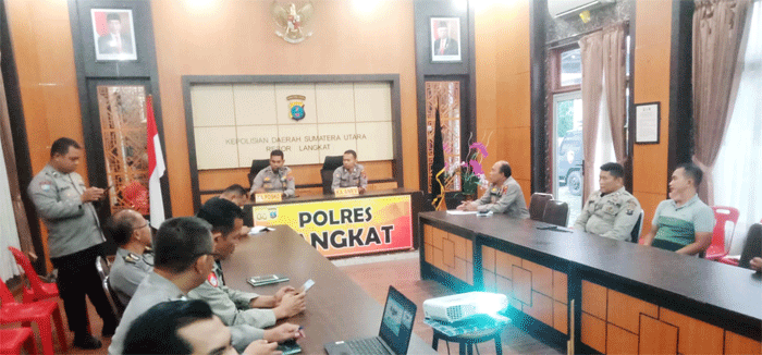 Polres Langkat Laksanakan Latihan Pra-Operasi Kusuma Toba 2022