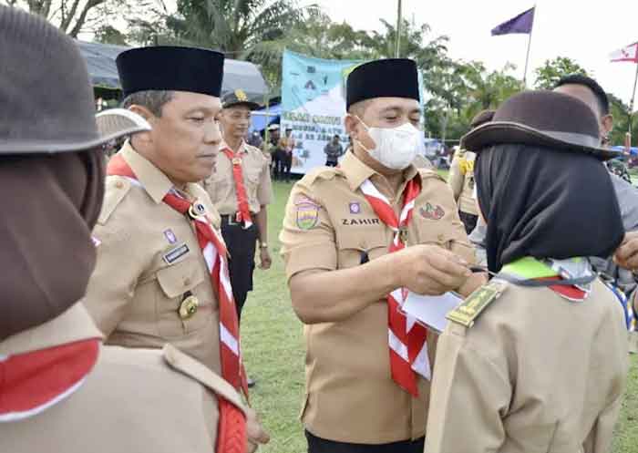 Bupati Batu Bara Buka Perkemahan Gelar Bhakti Sanggah Terpadu IX