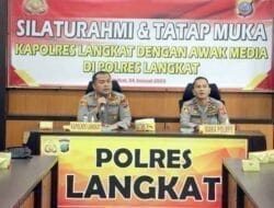 Kapolres Langkat Tatap Muka dengan Awak Media