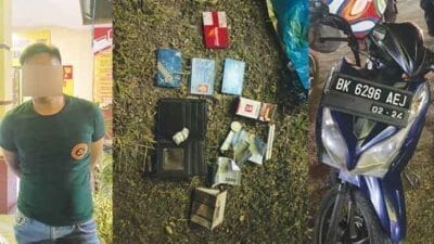 Tim Patroli Reaksi Cepat Dit Samapta Poldasu Amankan Pengedar Narkoba