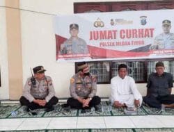 Polsek Medan Timur Gelar Jumat Curhat di Masjid Baiturahman