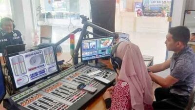Bid Humas Poldasu Gelar Dialog Interaktif di Radio RRI Medan Sukseskan F1H2O di Balige Danau Toba