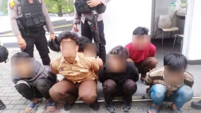 6 Pelajar Anggota Geng Motor Diringkus Tim PRC Samapta Poldasu