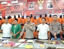 Polres Pelabuhan Belawan Tangkap 53 Pelaku Berbagai Kejahatan Dalam Dua Pekan