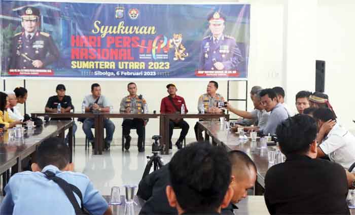 Polres Sibolga Bersama Mitra Strategis Adakan Syukuran HPN Tahun 2023