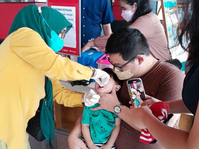 Puskesmas Teladan Buka Layanan Imunisasi Polio di Ramayana