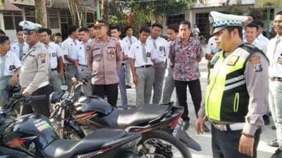 Polsek Kuala Tertibkan Knalpot Brong
