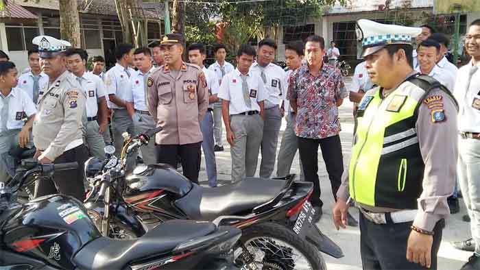 Polsek Kuala Tertibkan Knalpot Brong