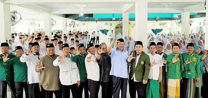 Plt Bupati Langkat Hadiri Istighosah PCNU di Ponpes Ulumul Quran