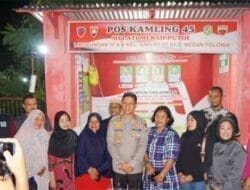 Kapolrestabes Medan Sambangi dan Cek Poskamling di Wilkumnya