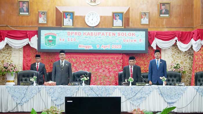Meski Suasana Libur, Sidang Paripurna Istimewa DPRD Peringati HUT Ke-110 Kabupaten Solok