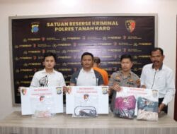 Tempo Waktu 9 Jam, Polres Tanah Karo Tangkap Pelaku Perampokan Pemilik Klinik di Berastagi.