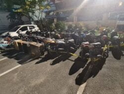 Polrestabes Medan Gerebek Gudang Motor Curian