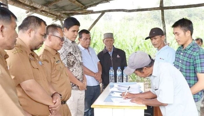 20 Petani Food Estate Tandatangan MoU dengan PT Parna Raya