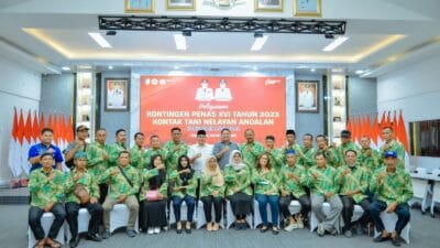 Bupati Zahir Lepas Kontingen Penas XVI KTNA Batu Bara