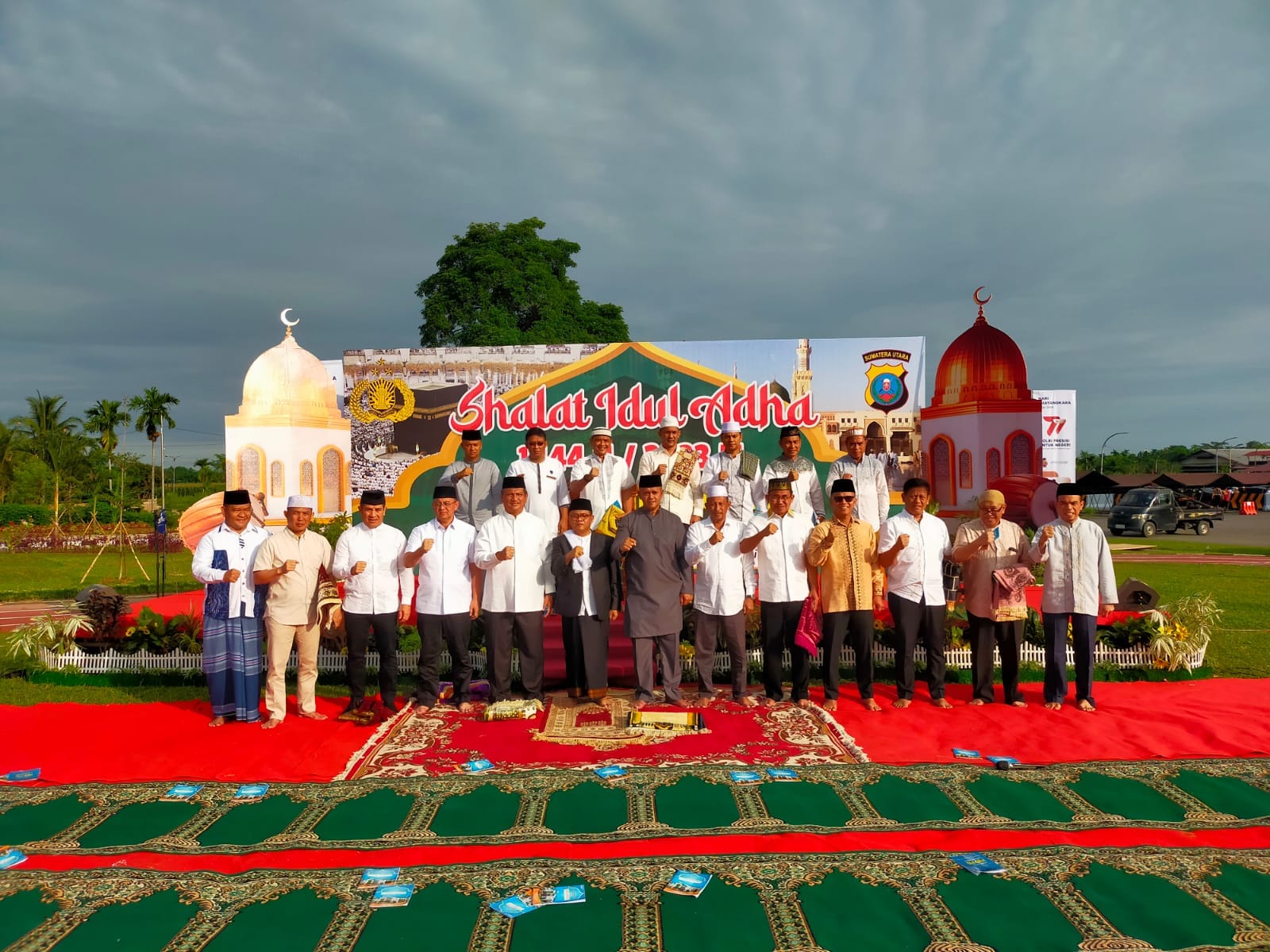 Poldasu dan Masyarakat Laksanakan Salat Idul Adha 1444 H/2023 M