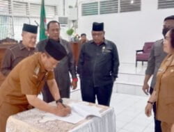 Wali Kota Tanjungbalai Tandatangani Pengesahan Dua Ranperda