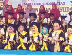 Walikota H Waris Hadiri Wisuda RA Harapan Kota Tanjungbalai Angkatan 20