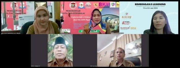 Wali Kota Tanjungbalai Lakukan Zoom Kinerja Sosialisasi Implementasi E-Kinerja