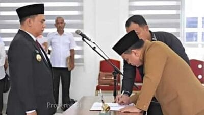 Bupati Labuhanbatu Lantik Ir Hasan Heri Rambe Jadi Sekda