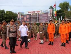 Kapolres Toba Pimpin Apel Gelar Pasukan Pengamanan Pra PON XXI