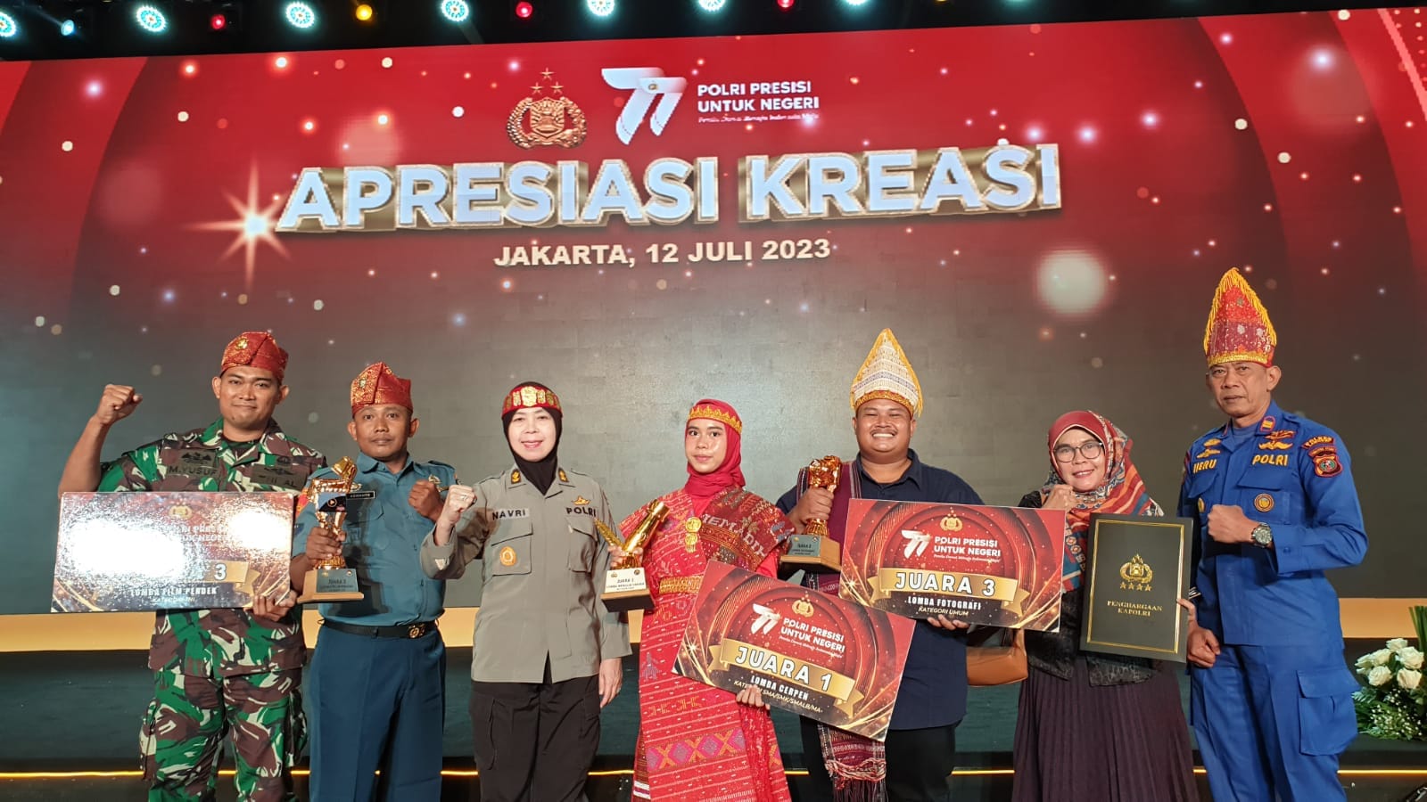 Polda Sumut Raih Tiga Penghargaan Lomba Kreasi HUT ke-77 Bhayangkara