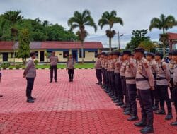 Kapolres Toba Lepas 30 Personel BKO Pengamanan Pilkades di Polres Madina
