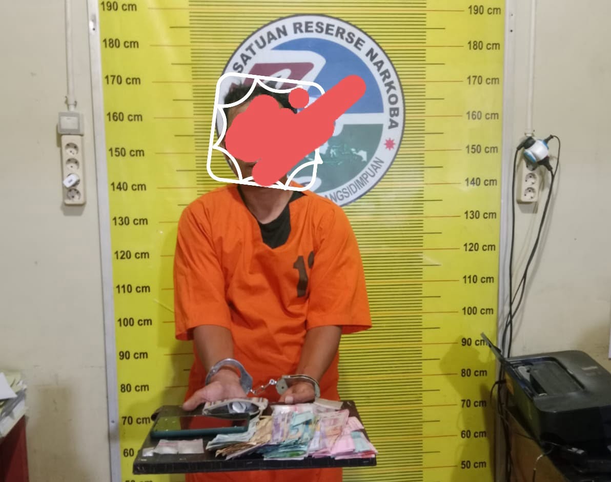 Nekat Jual Sabu Kepada Polisi, AHH Ditangkap