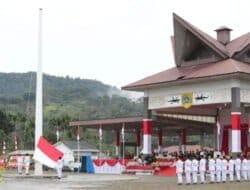 Bupati Pakpak Bharat Pimpin Upacara Detik Detik Proklamasi HUT RI Ke-78