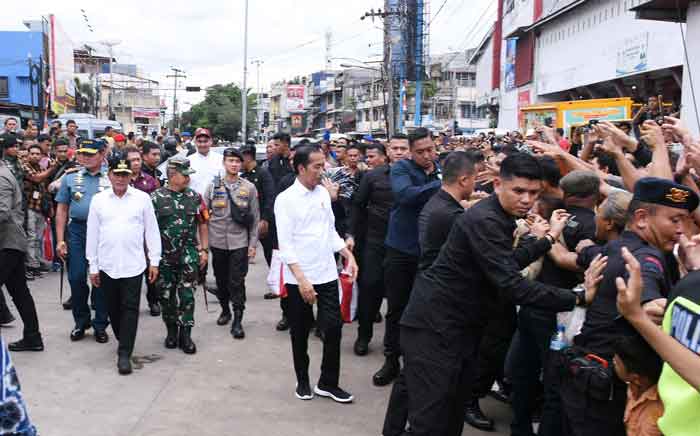 Gubernur Edy Rahmayadi Dampingi Presiden ke Pasar Sukaramai