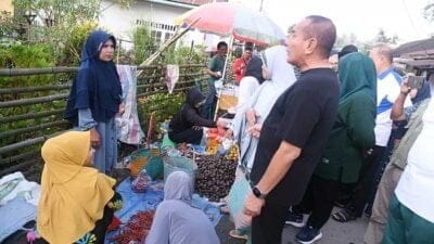 Gubernur Sumut Tinjau Pasar Pakantan Mandailing Natal