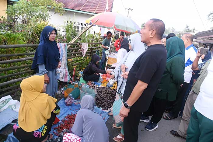 Gubernur Sumut Tinjau Pasar Pakantan Mandailing Natal