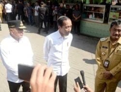 Gubsu dan Presiden Tinjau Harga Bahan Pokok di Pasar Brahrang Binjai