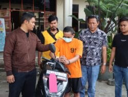 Satreskrim Polres Tanah Karo Amankan Pelaku Curanmor