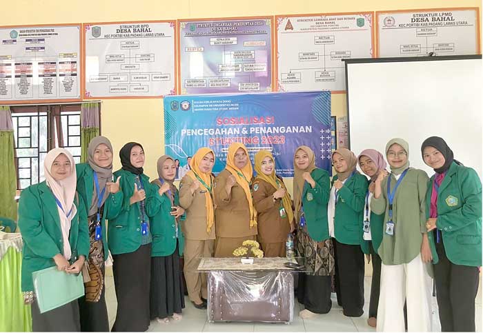 Kelompok 88 KKN UIN SU Sosialisasi Pencegahan dan Penanganan Stunting di Desa Bahal