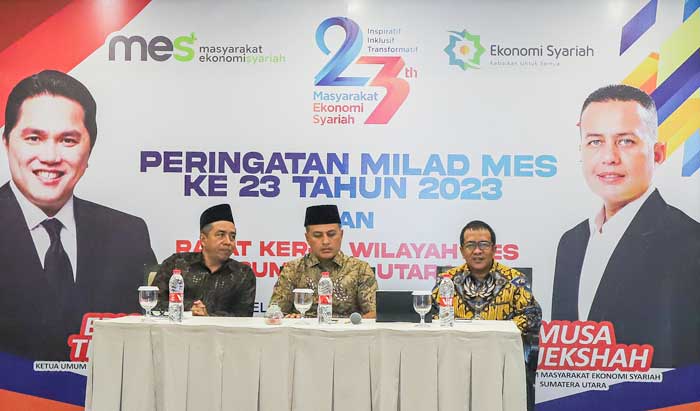 Milad ke-23 Masyarakat Ekonomi Syariah Dihadiri Wagub Sumut Musa Rajekshah