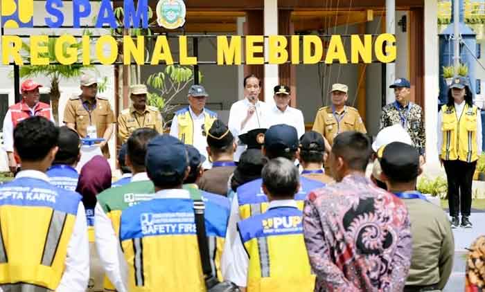 SPAM Regional Mebidang Kapasitas 1.100 Liter/Detik Diresmikan Presiden